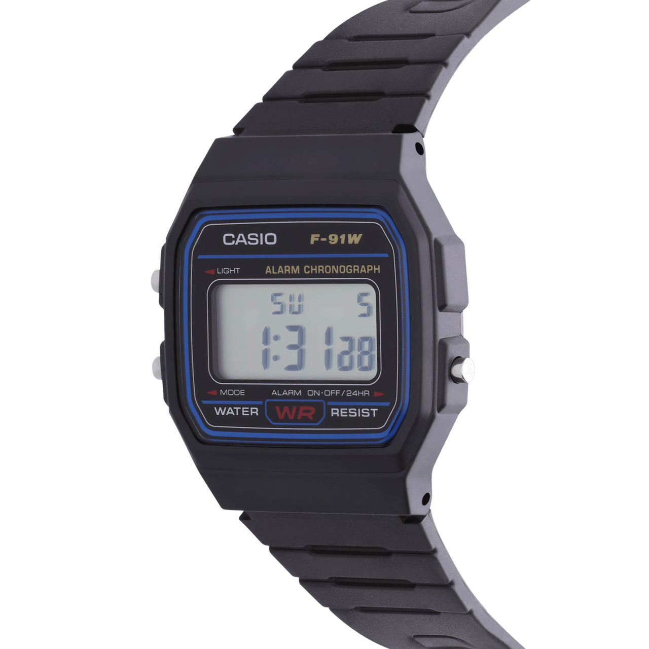 Casio Retro Digitaluhr Schwarz F-91W-1YEG