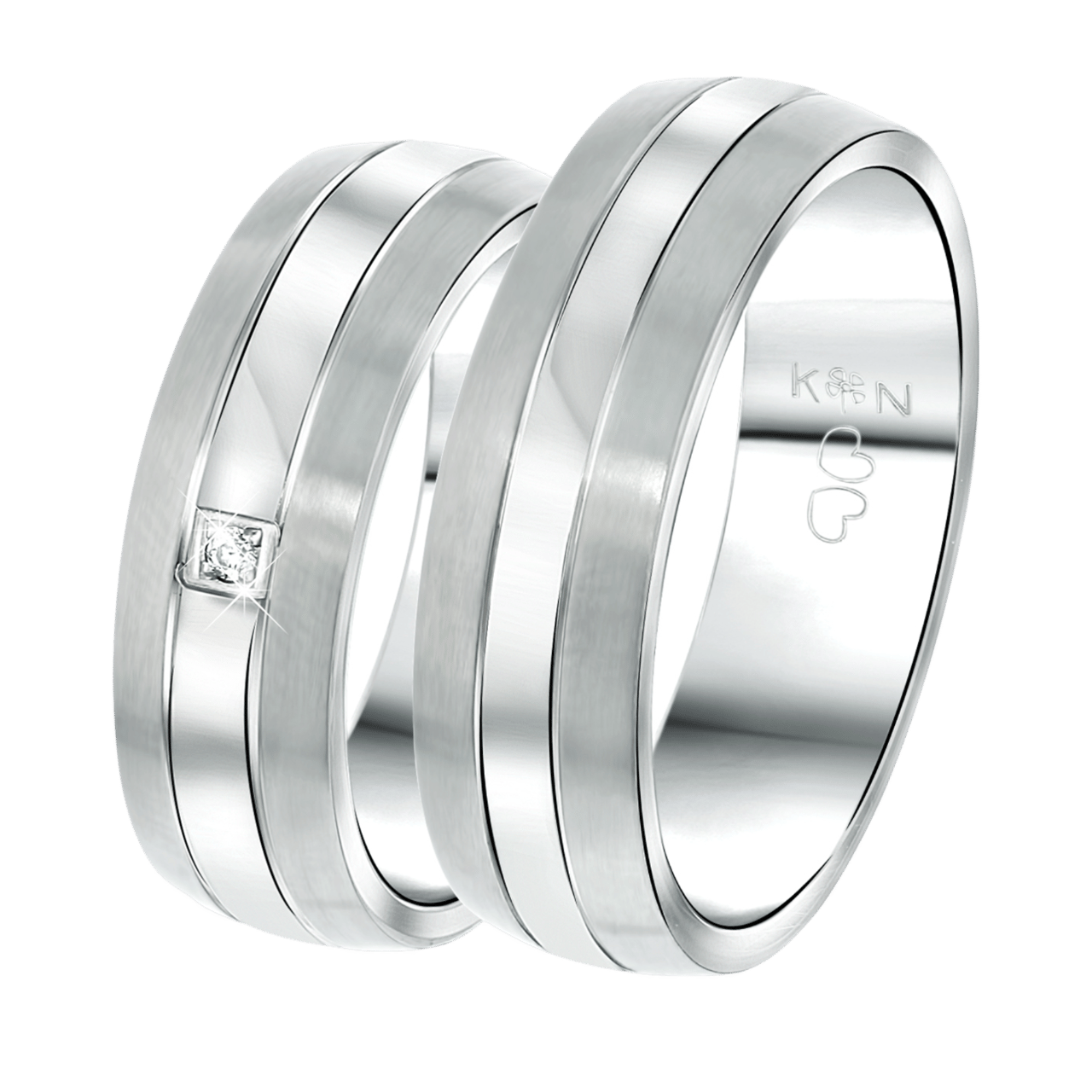 Gerecycled stainless steel vriendschapsring seville dames