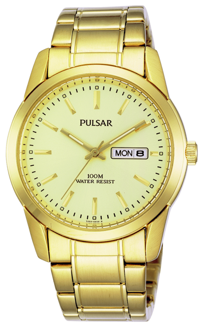 Pulsar Heren Horloge Goudkleurig PJ6024X1