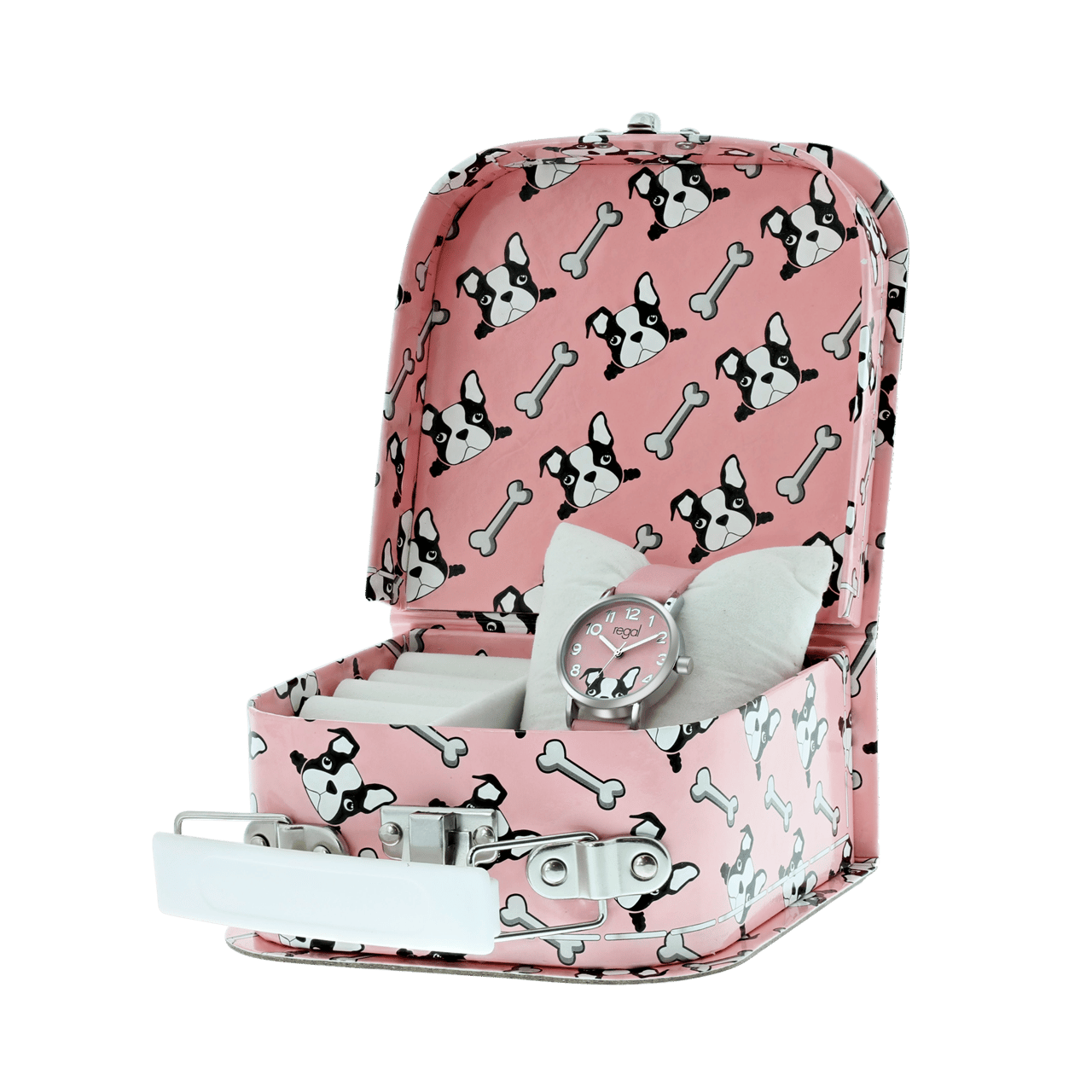 Regal meisjes horloge in het roze