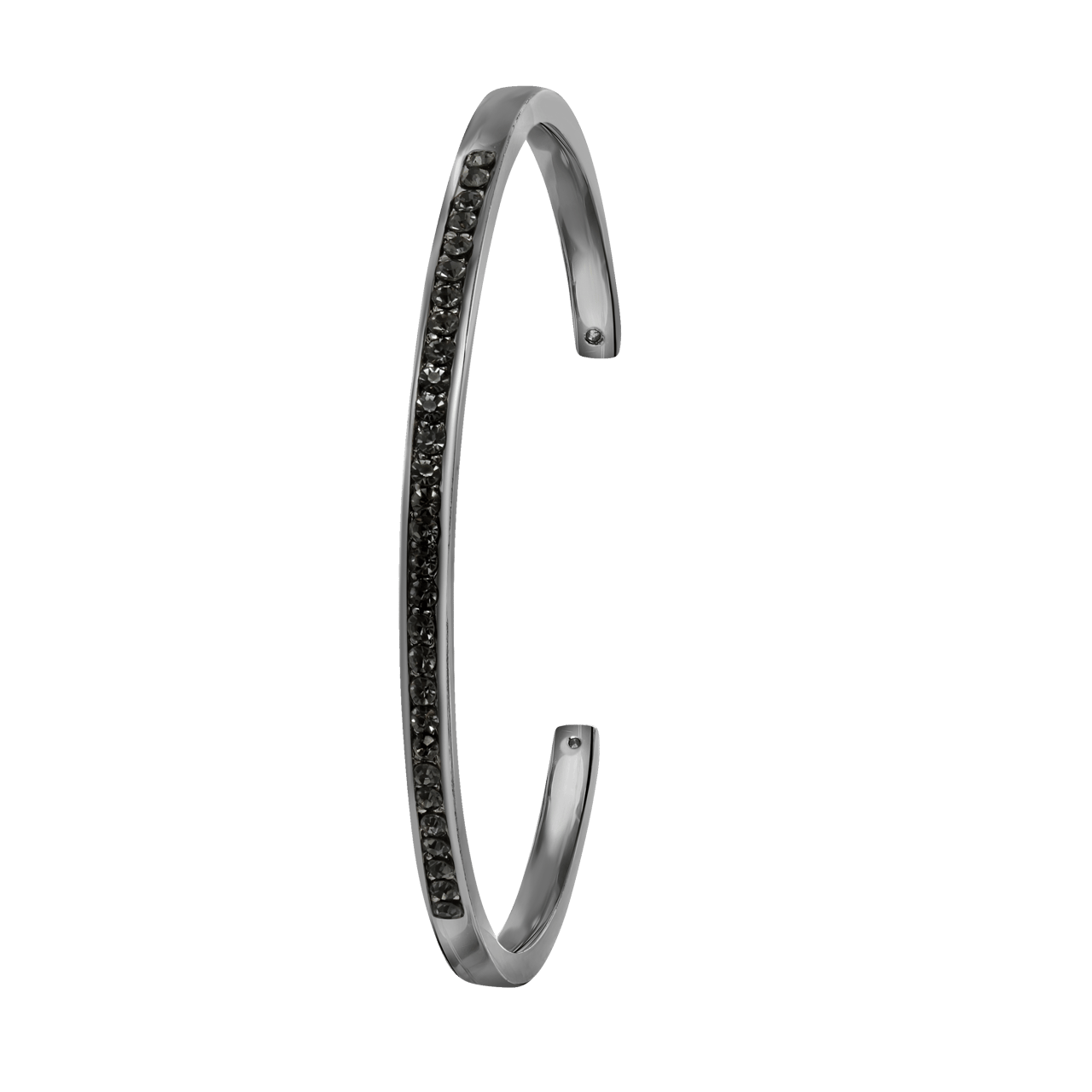 Regal Damenarmbanduhr Mesh Glitzer schwarz