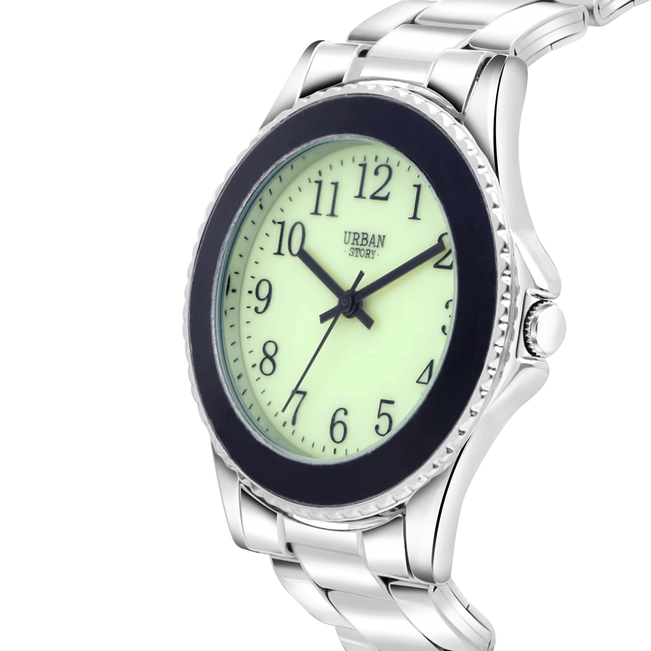Urban Story Jongens Kinder Horloge Zilverkleurig