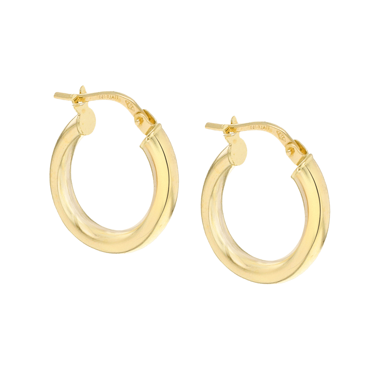Ohrringe, 375 Gold, 15 mm