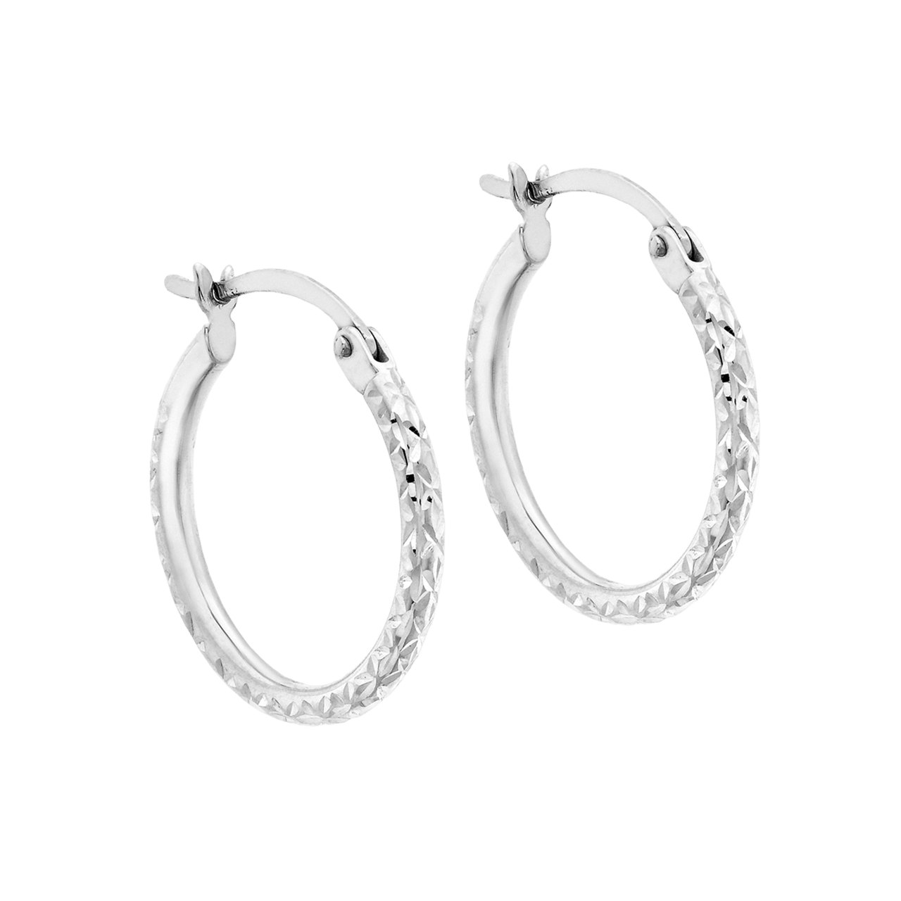 9 karaat oorringen wit voor dames