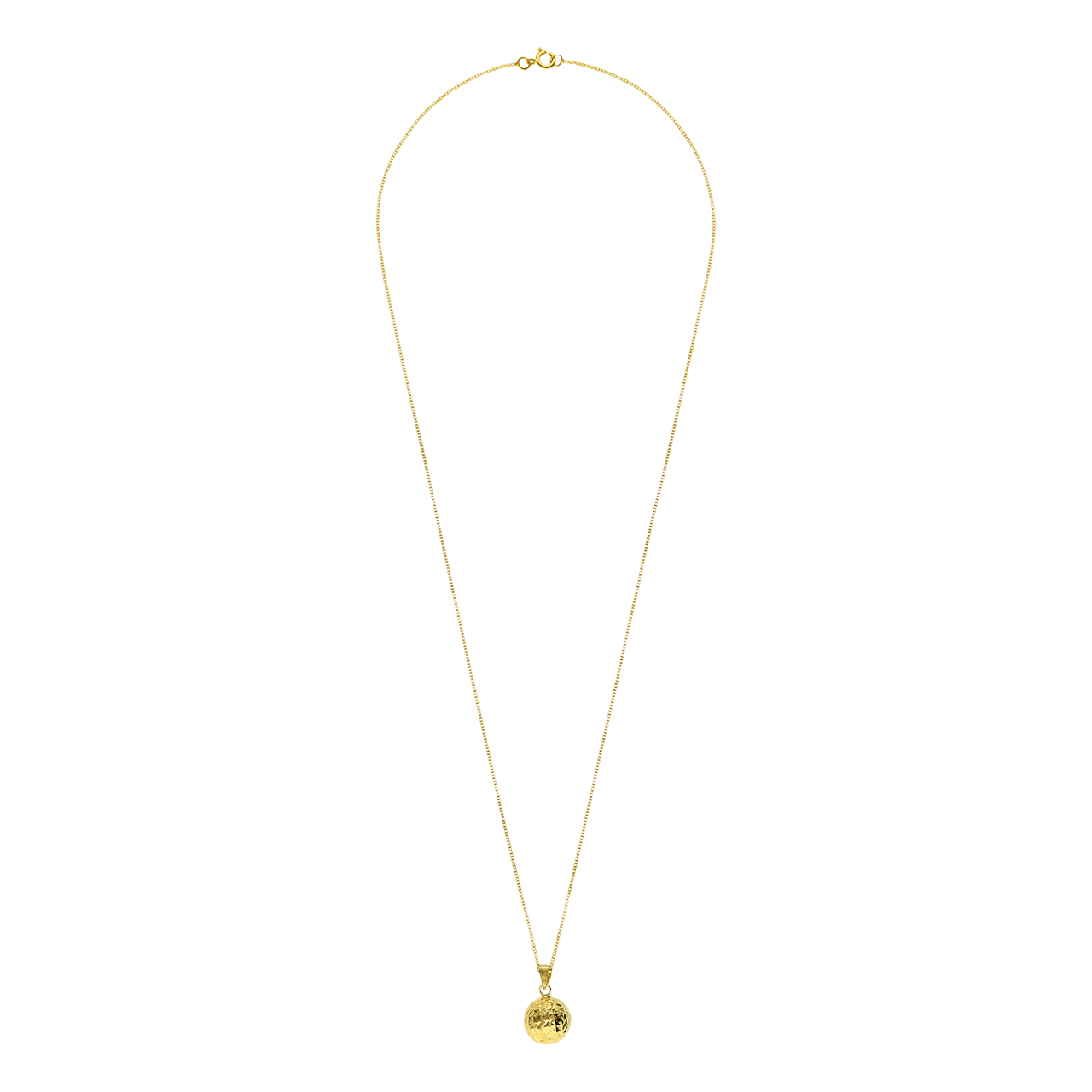 9 karaat ketting met hanger bol voor dames