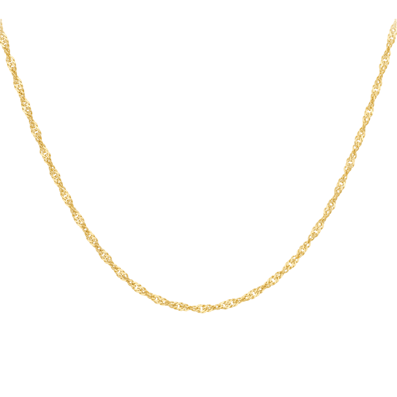 9 karaat ketting gourmet twist voor dames