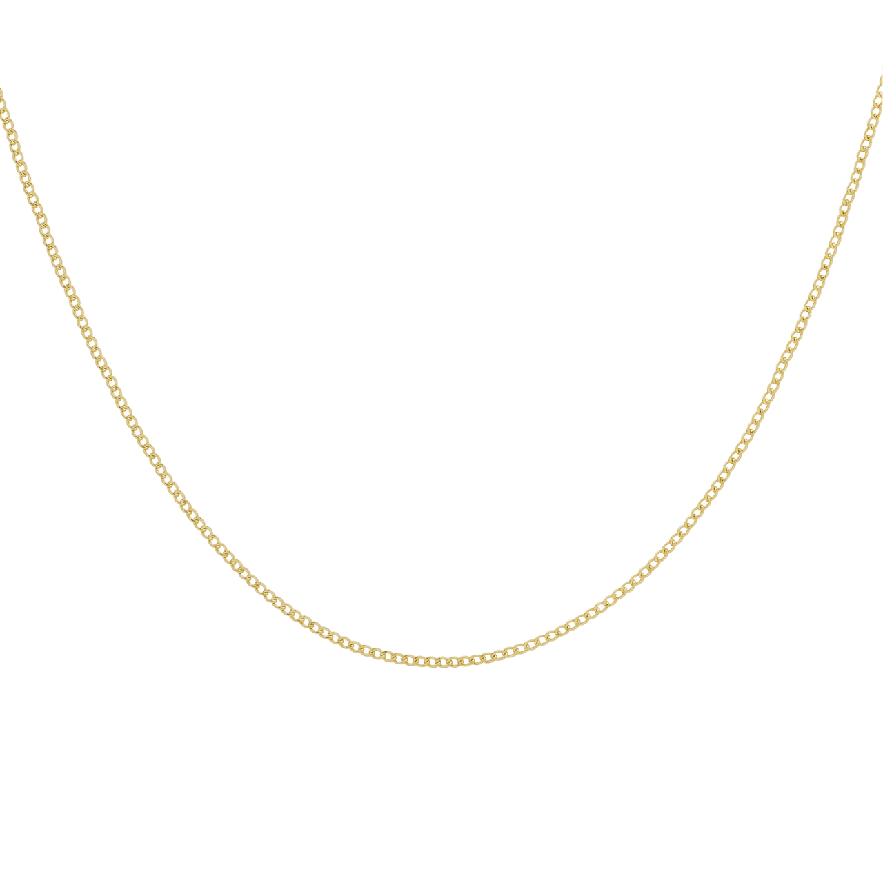 Halskette aus 375 Gold mit Gourmet-Gliedern
