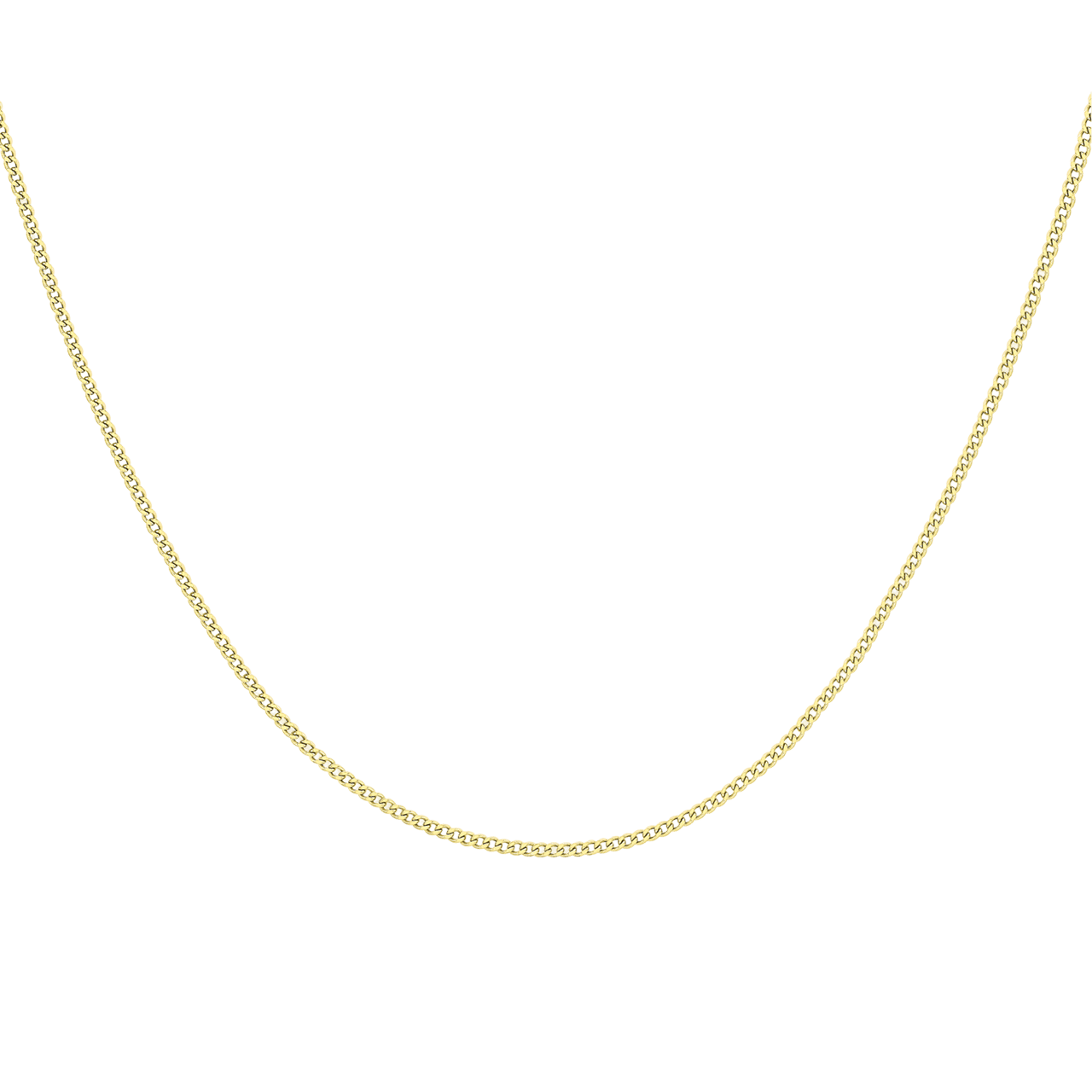 Halskette aus 375 Gold mit Gourmet-Gliedern
