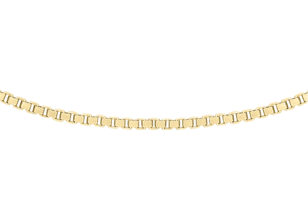 Halskette, 375 Gold, mit venezianischem Kettenglied
