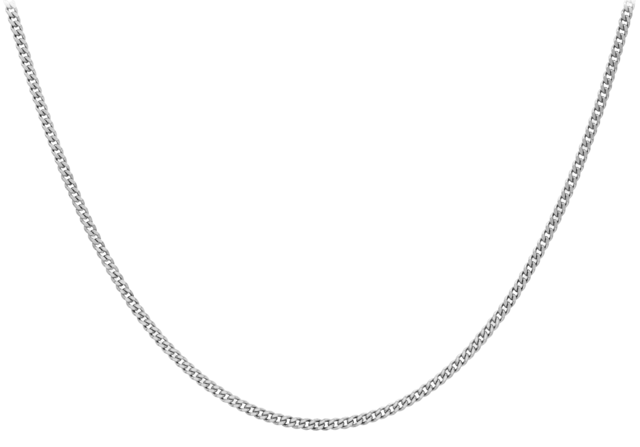 9 Karaat ketting gourmet diamond cut wit