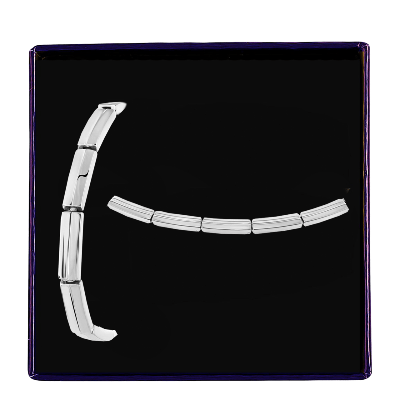 Gerecycleerd stalen set mat/glans