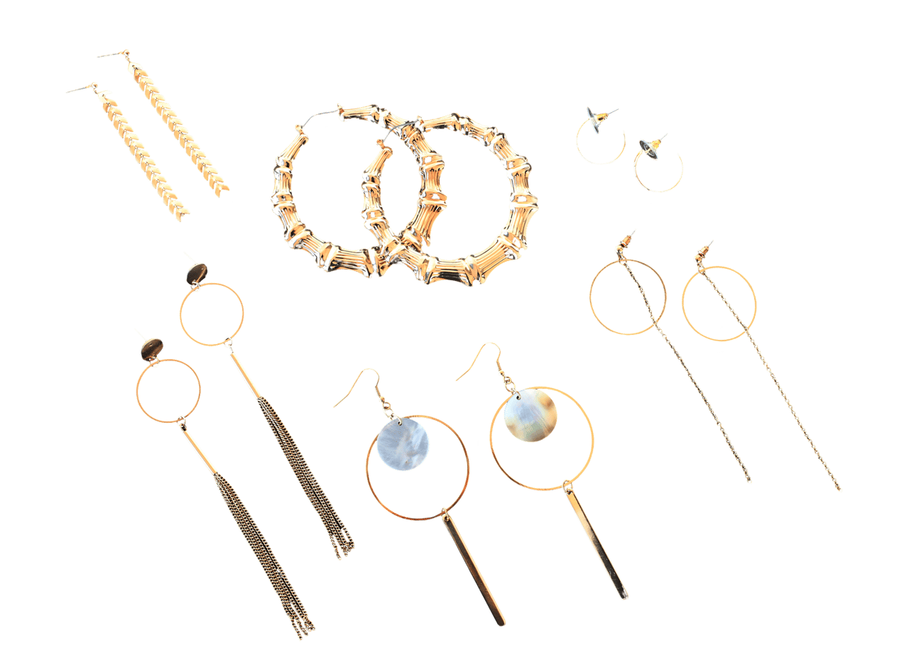 Bijoux goudkleurige oorringen voor dames