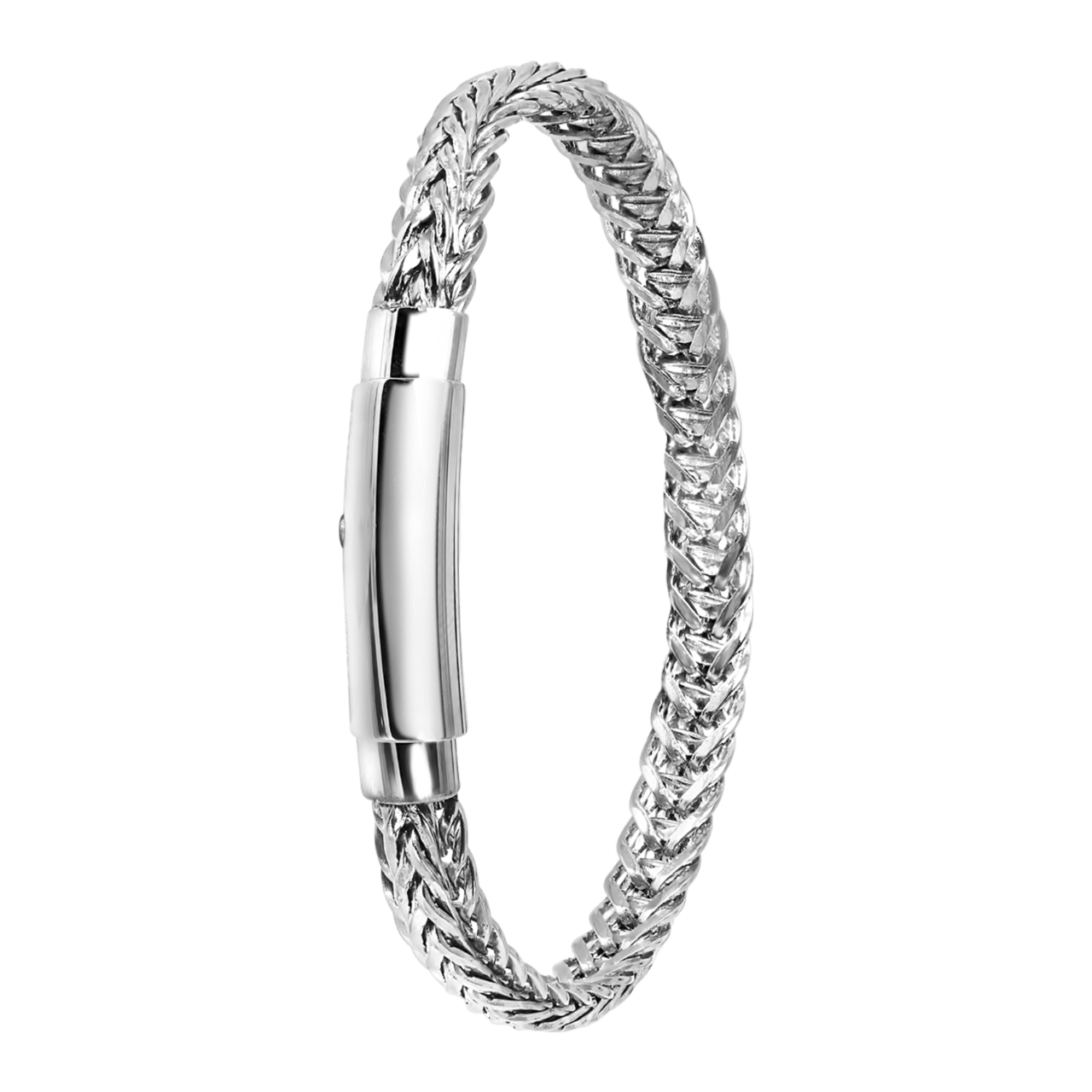 Stainless steel armband schakel