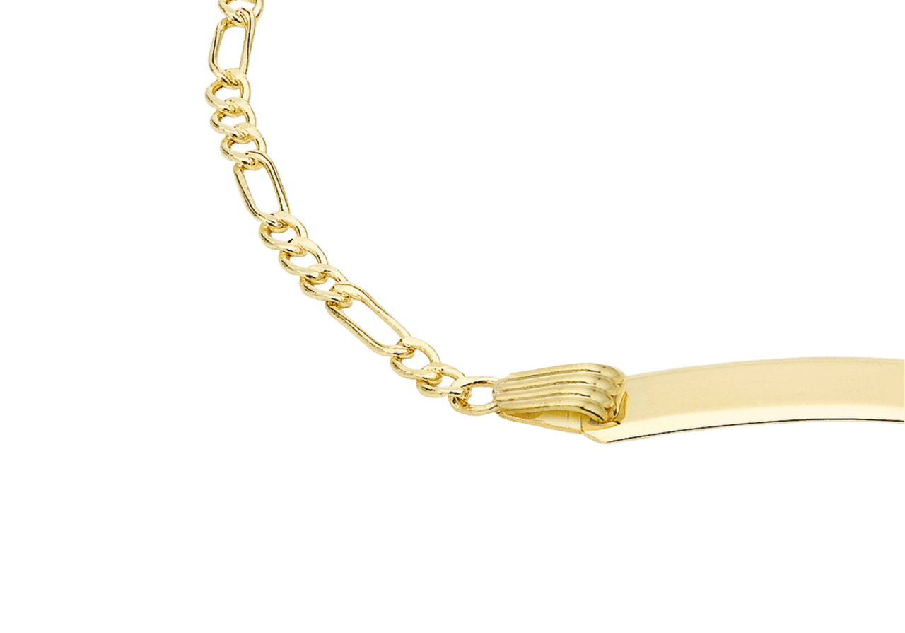 Gravurarmband für Kinder, 375 Gold, 15 cm