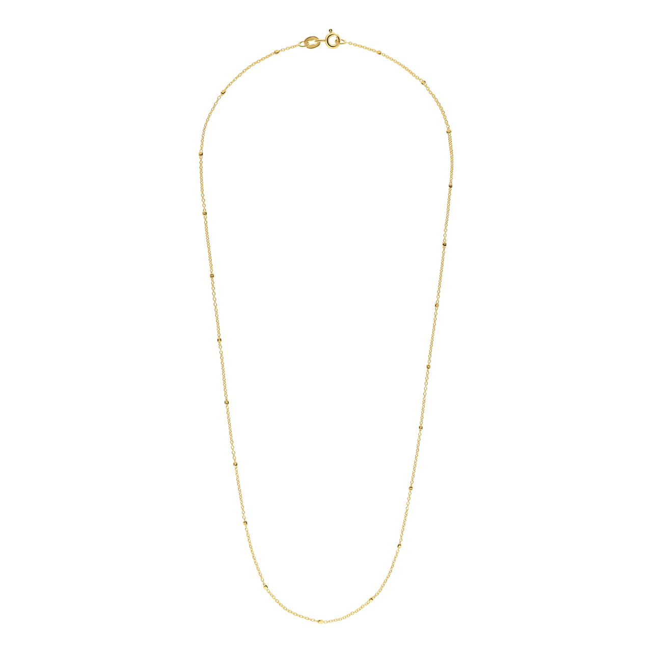 Kette, 585 Gelbgold, Fantasie mit kleinen Blöcken