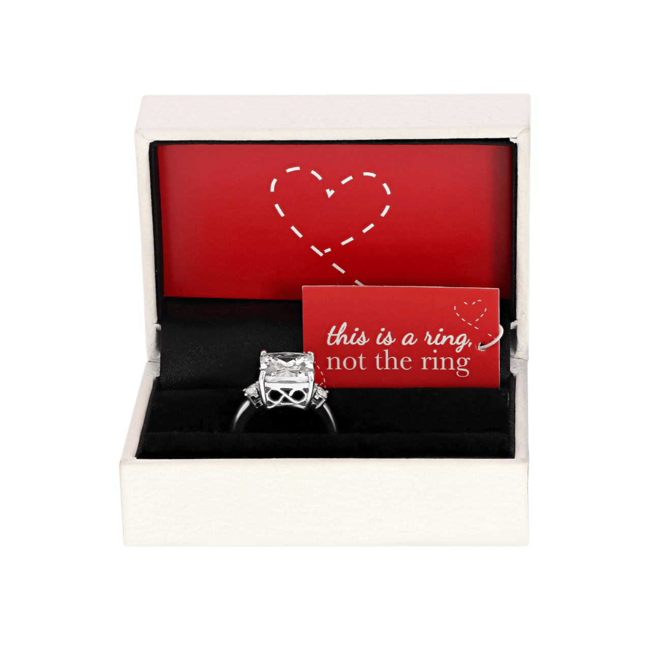 Bijoux zilverkleurige ring met zirkonia voor dames