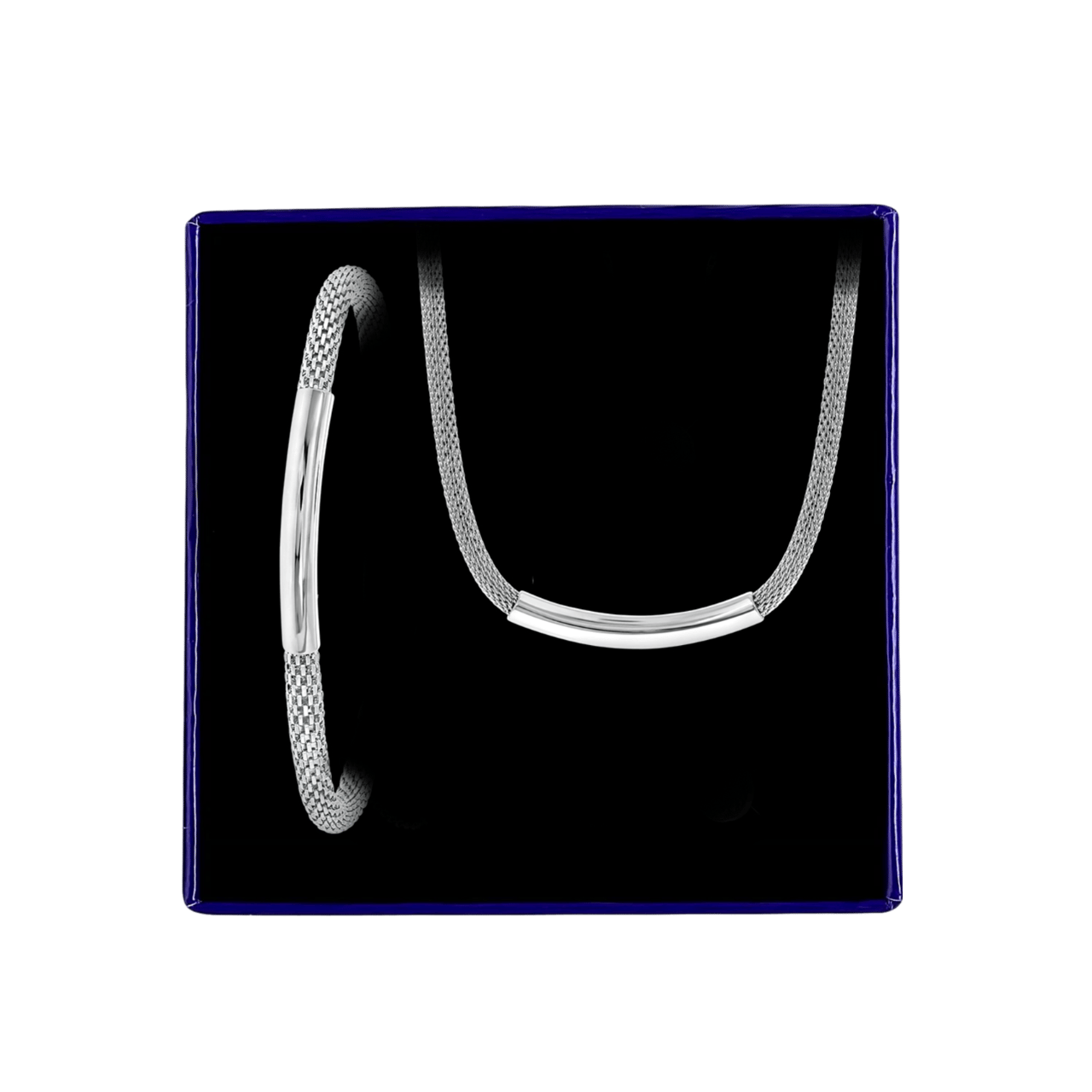 Gerecycled stainless steel set mesh bar