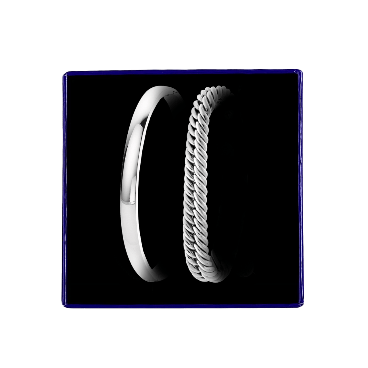 Stainless steel set armbanden