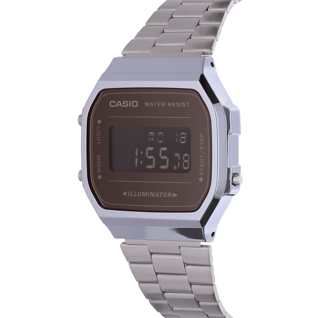 Casio Retro Digitaluhr Silber A168WEM-1EF