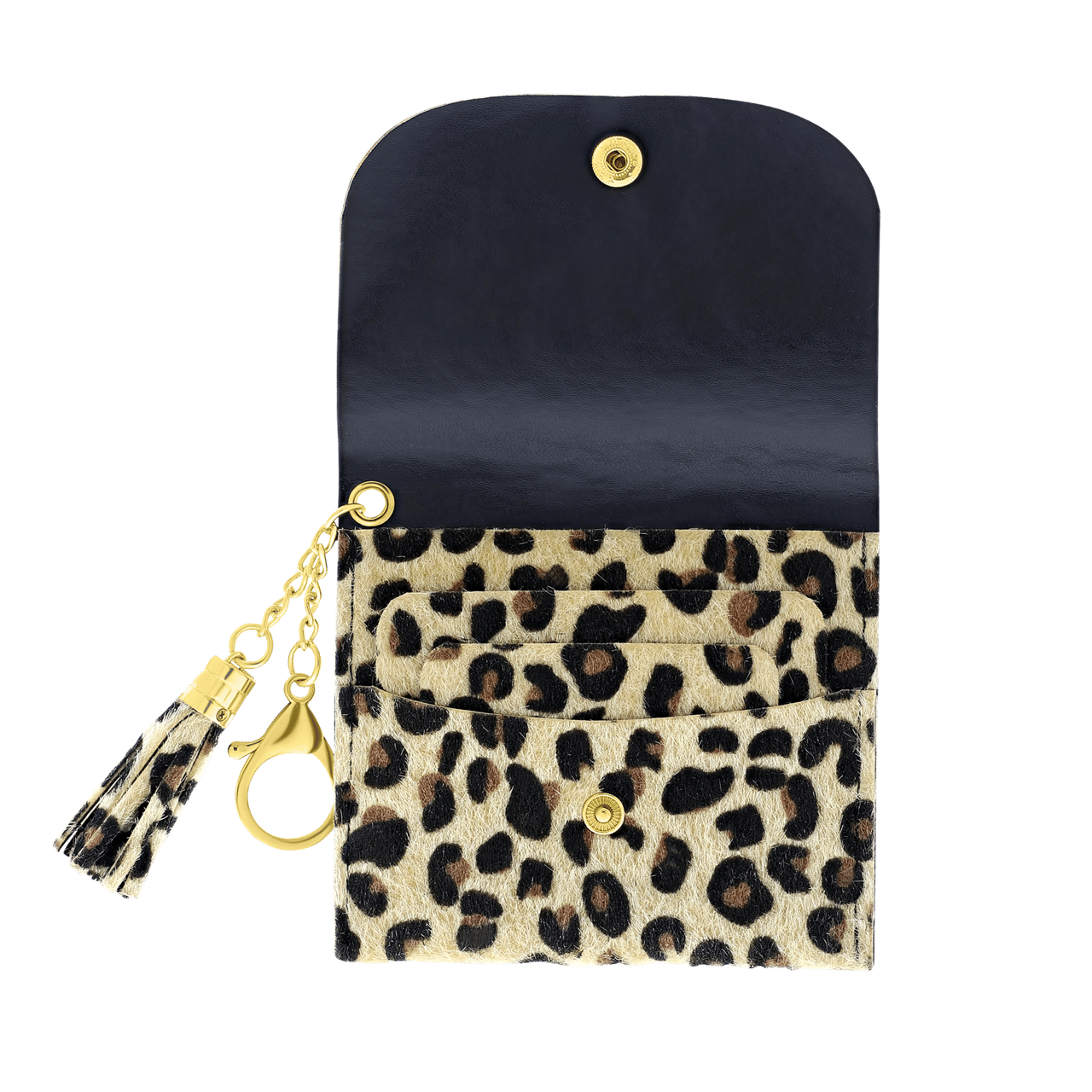 Kreditkartenetui mit Leopardenprint