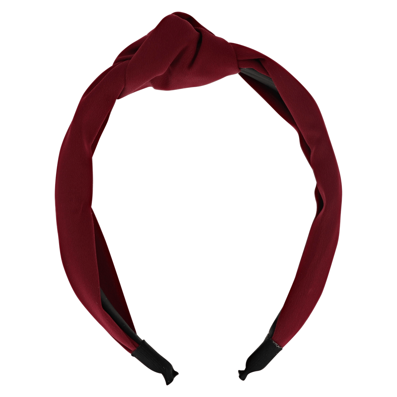 Diadeem met bordeaux rode stof