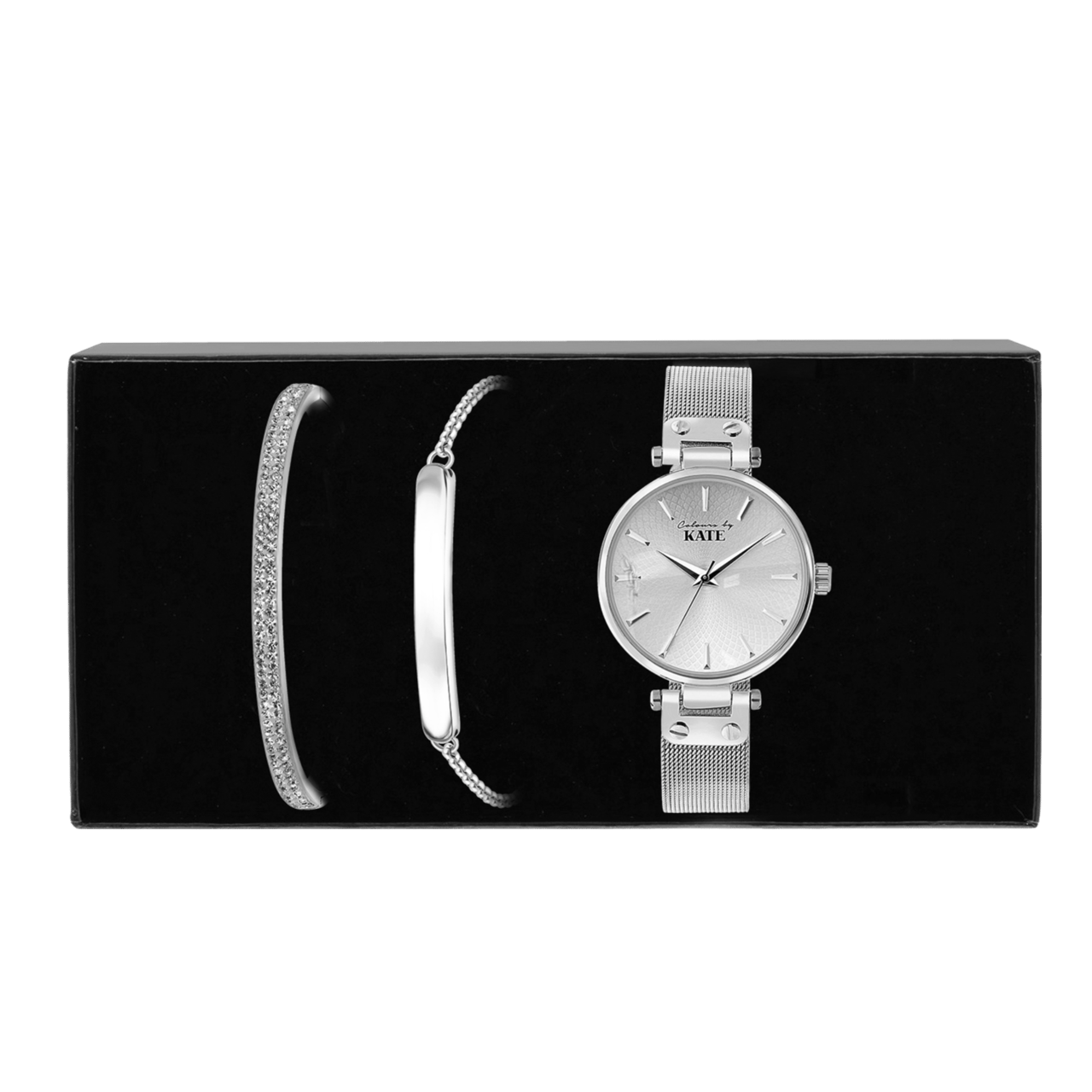 Stainless steel set Colours by Kate met kristal