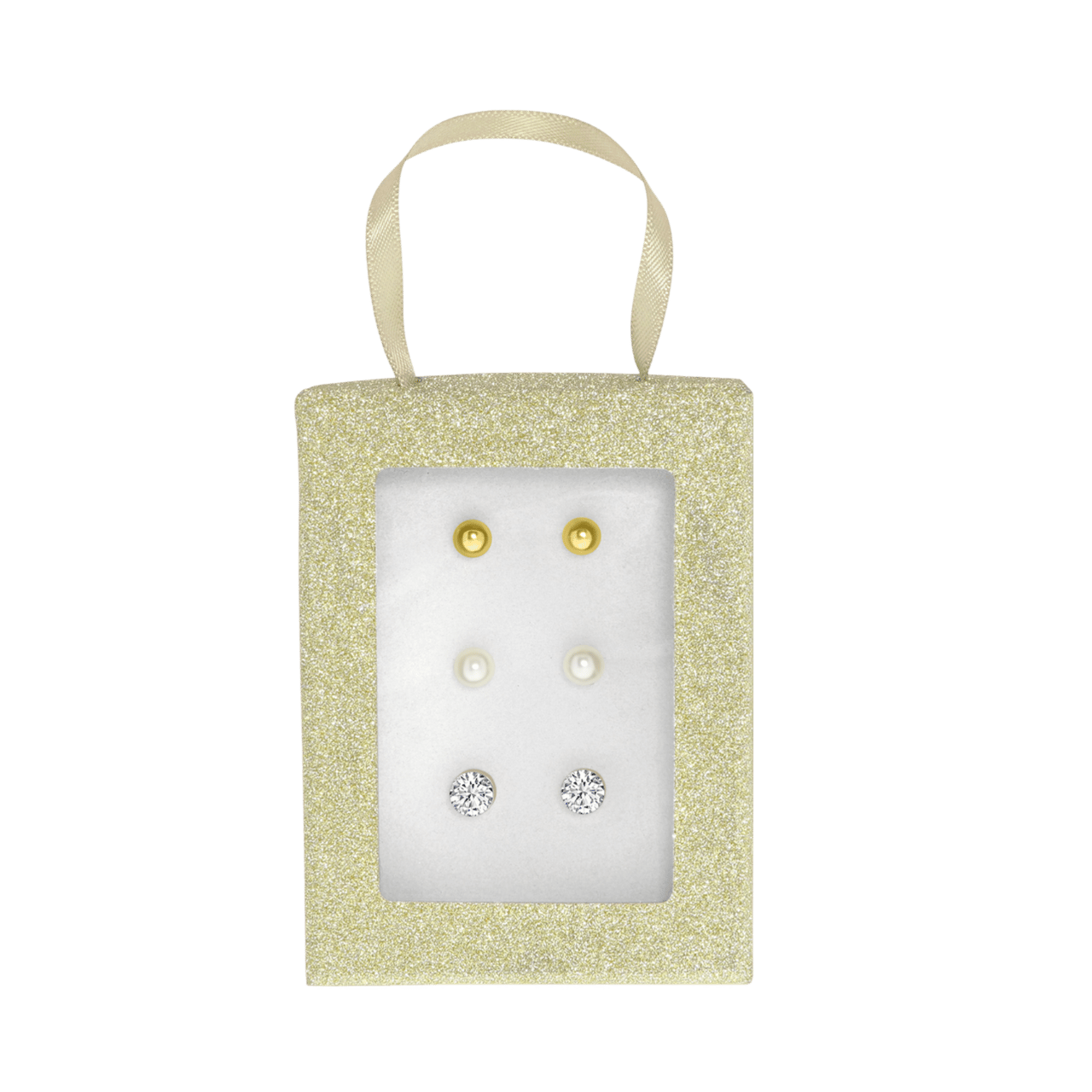 Bijoux goudkleurige oorbellen set voor dames