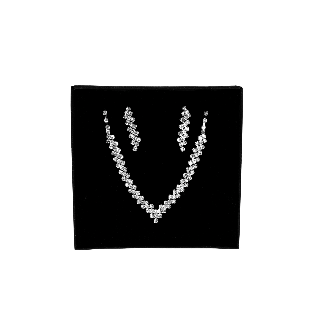 Bijoux zilverkleurige sieraadset voor dames met gratis doosje