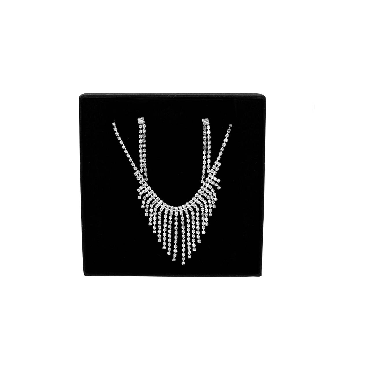 Silberfarbenes Bijoux-Schmuckset in kostenloser Geschenkbox