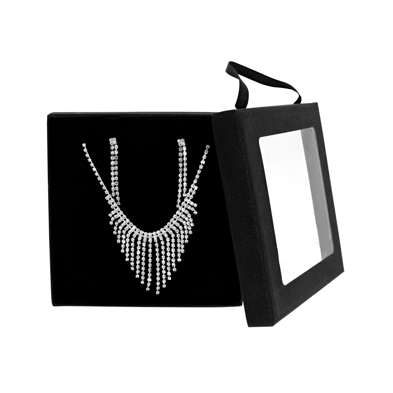 Bijoux zilverkleurige sieraadset voor dames met gratis doosje