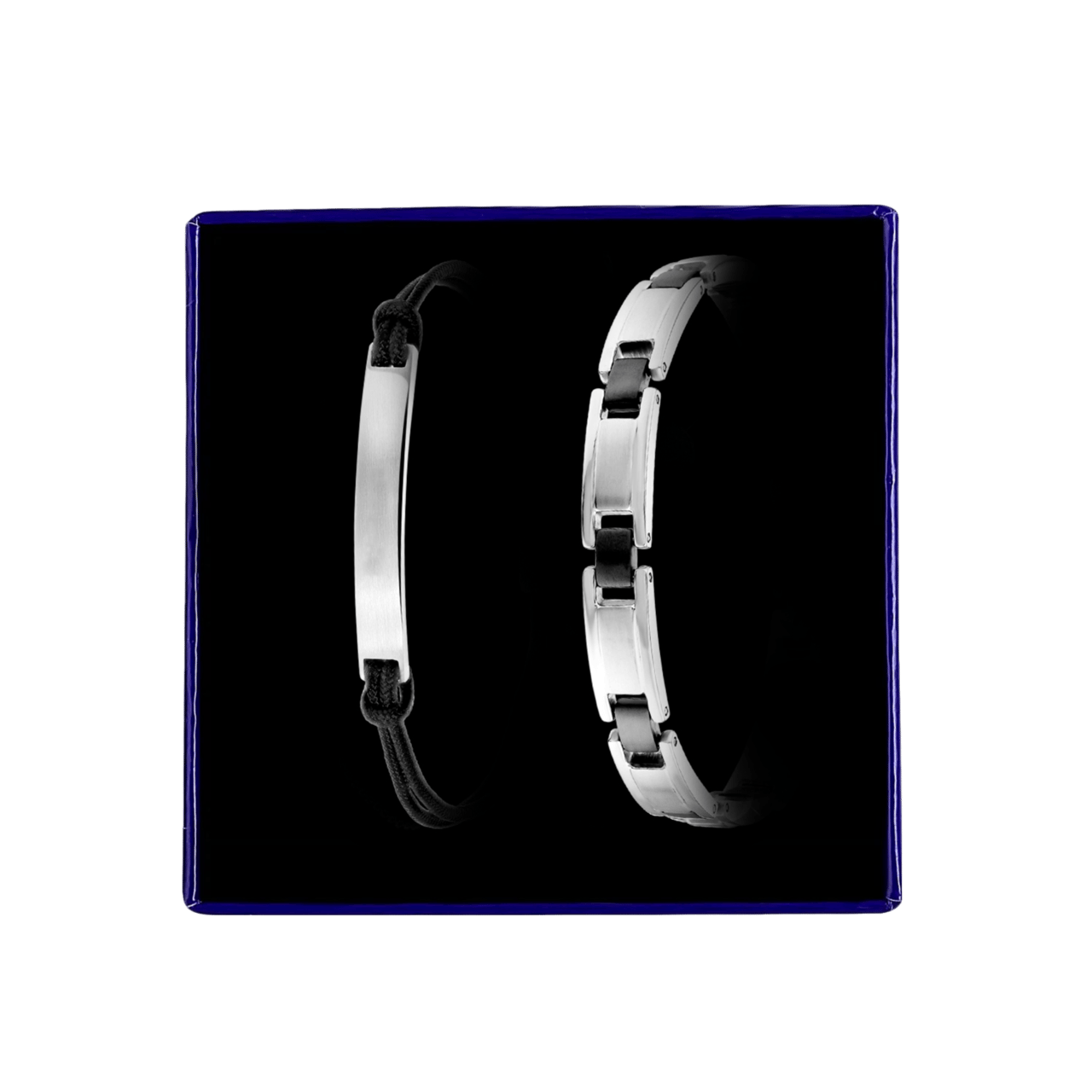 Armband-Set aus Edelstahl für Jungen