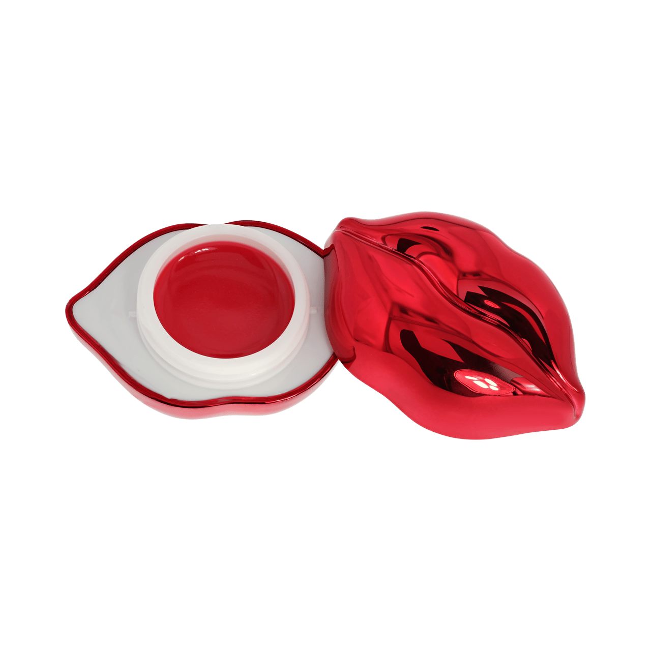 Lippenbalsam in der Form von roten Lippen