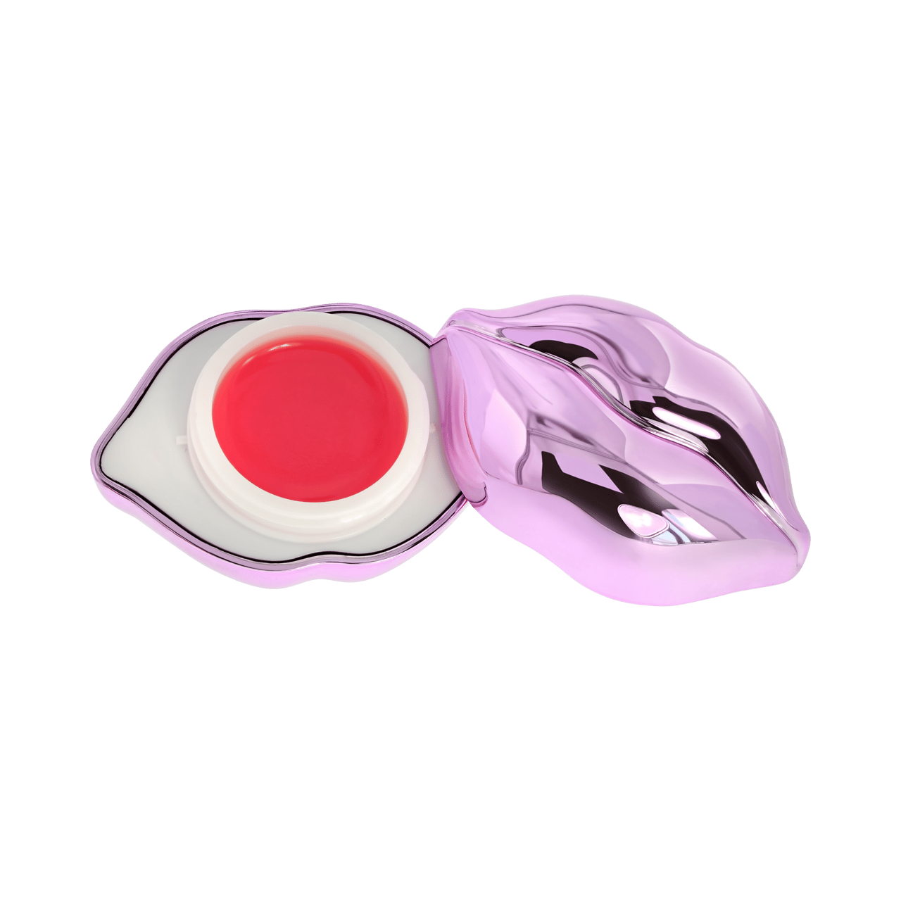 Lipbalm in de vorm van roze lippen