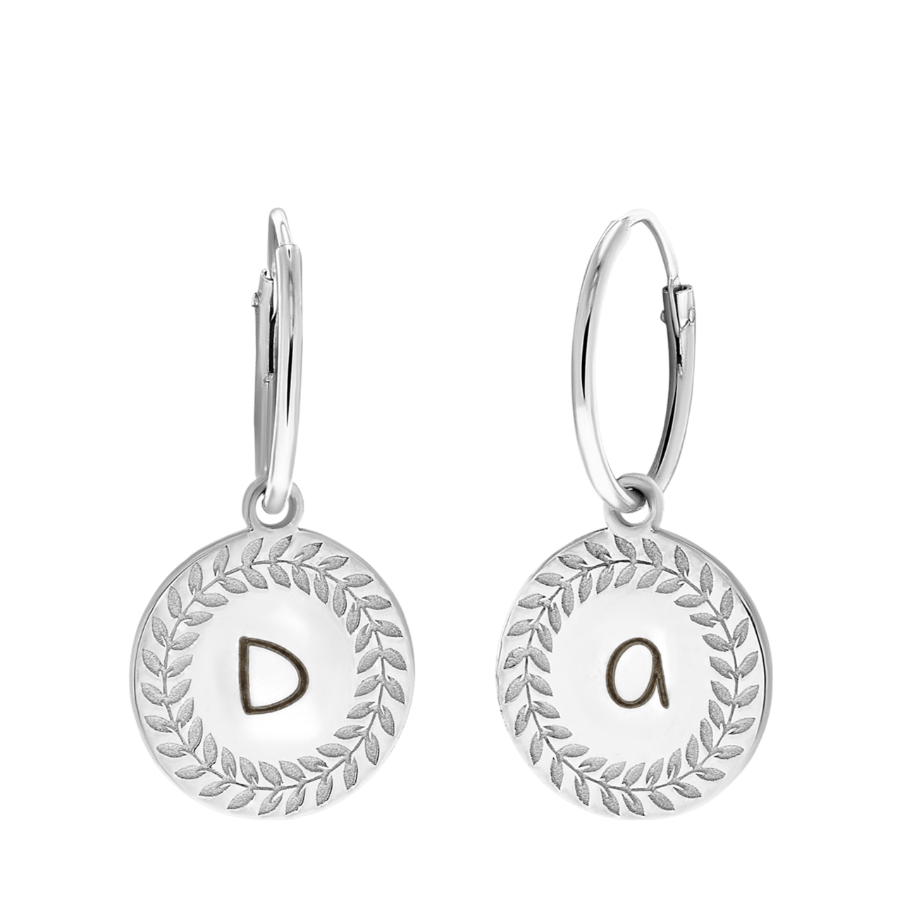 Ohrringe aus 925 Silber, römischer Kranz