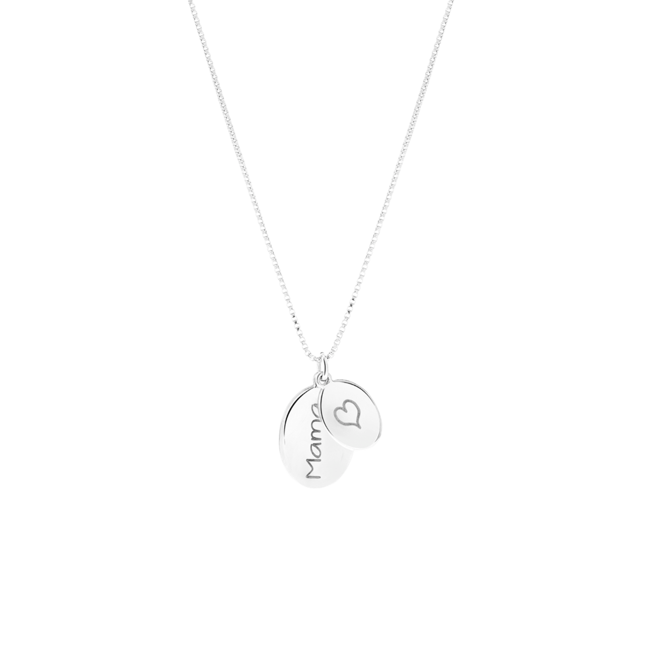 Zilveren ketting&hangers ovaal