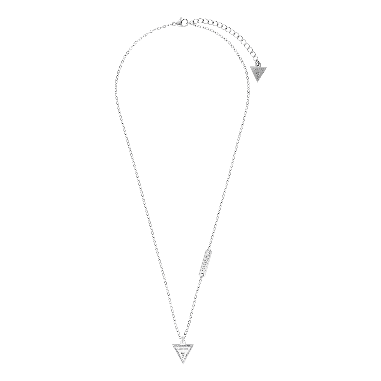 Guess stainless steel ketting met triangel hanger voor dames