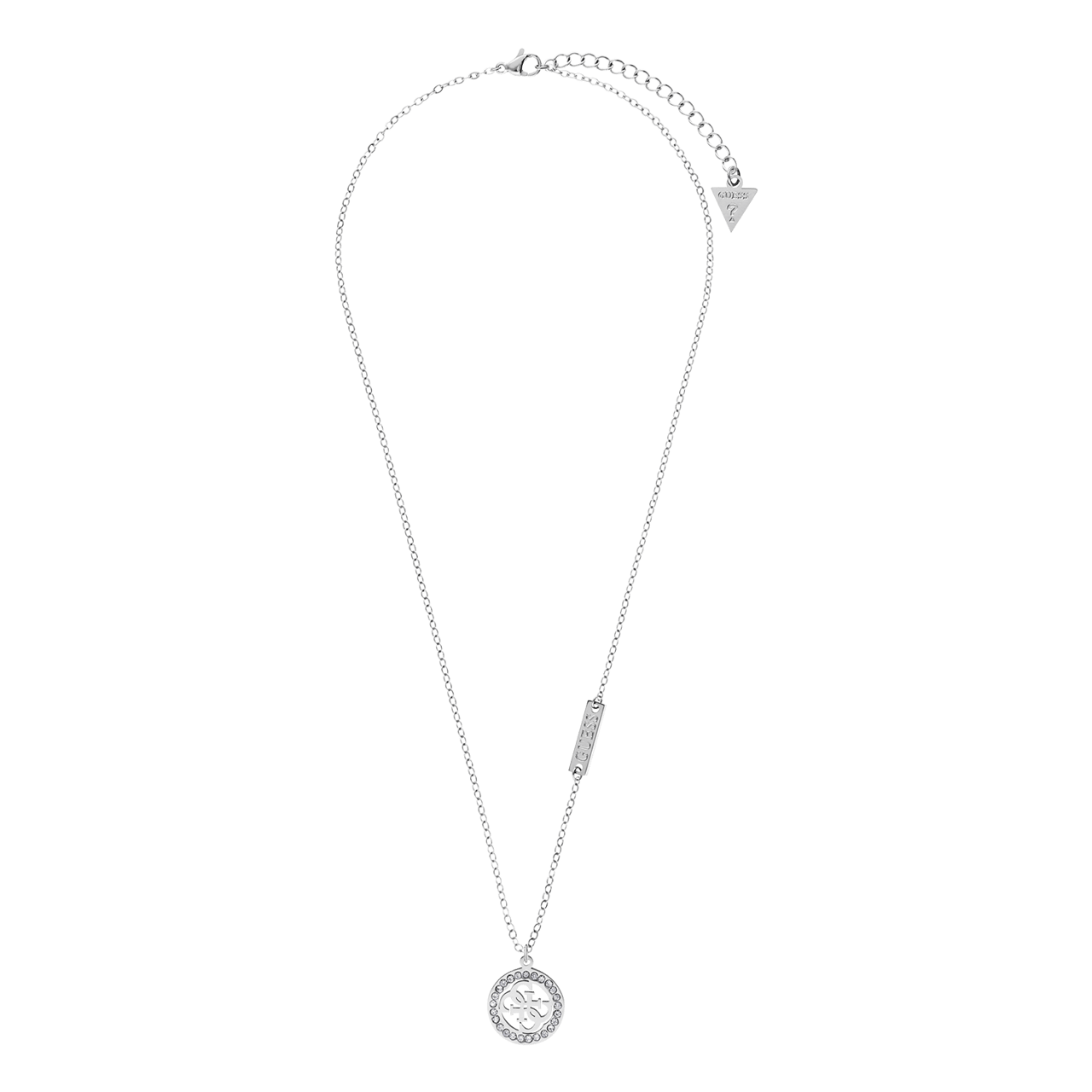 Guess stainless steel ketting met hanger 4g logo voor dames