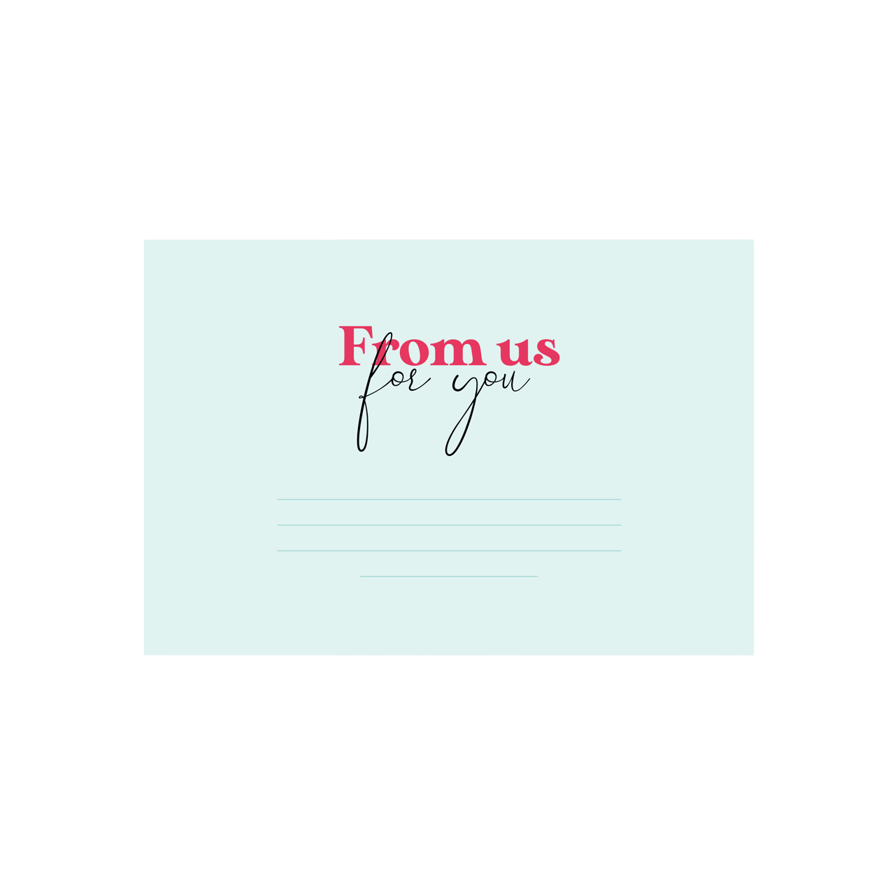 Lucardi Giftcard envelop A gift for you