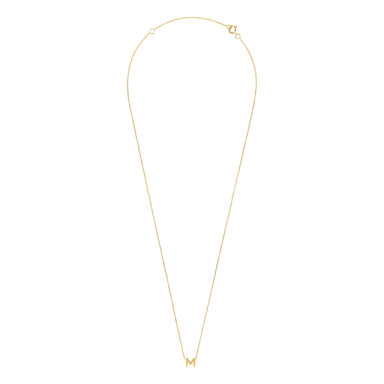 Halskette, 375 Gold, mit Buchstabenanhänger