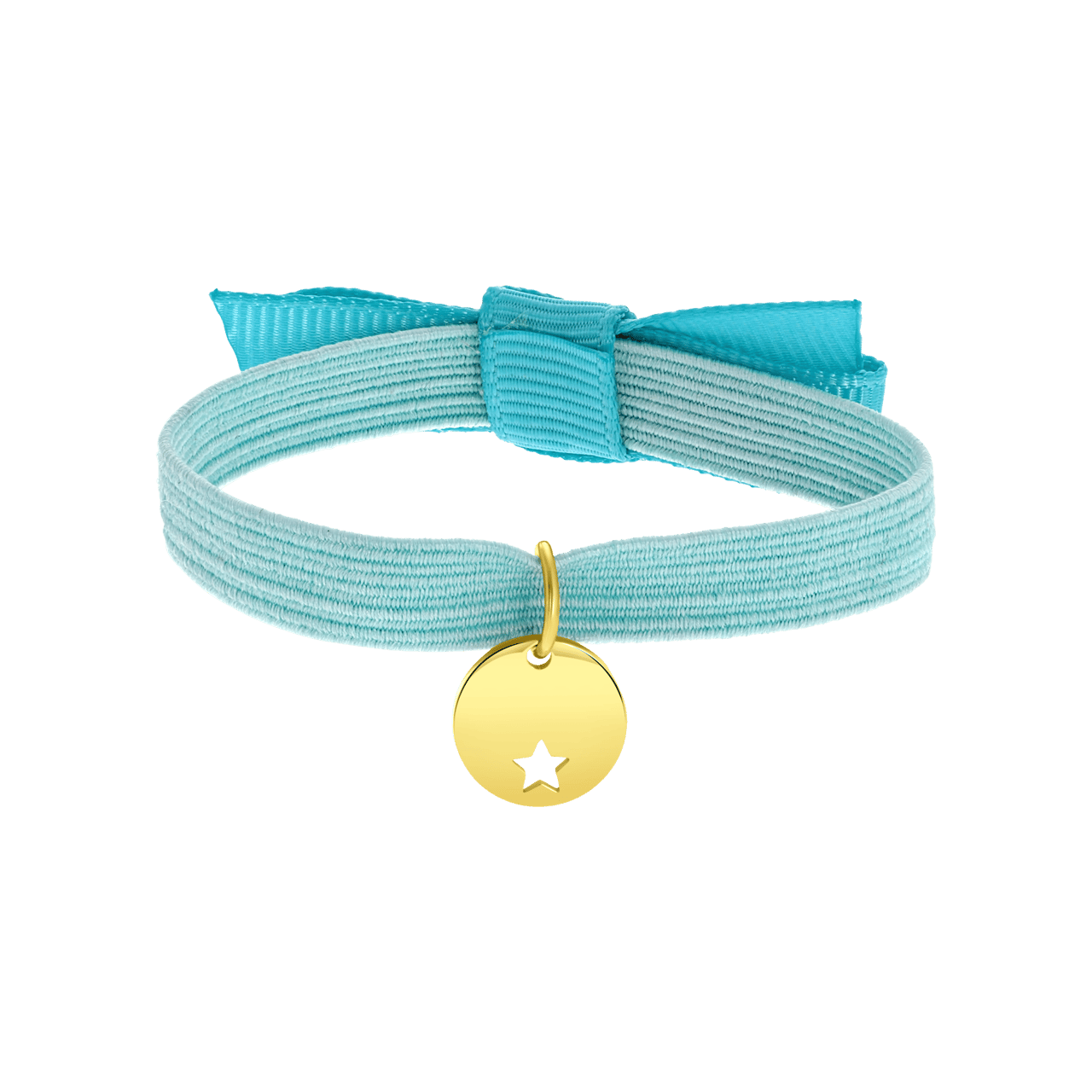 Turquise kinderrekarmband met hanger ster