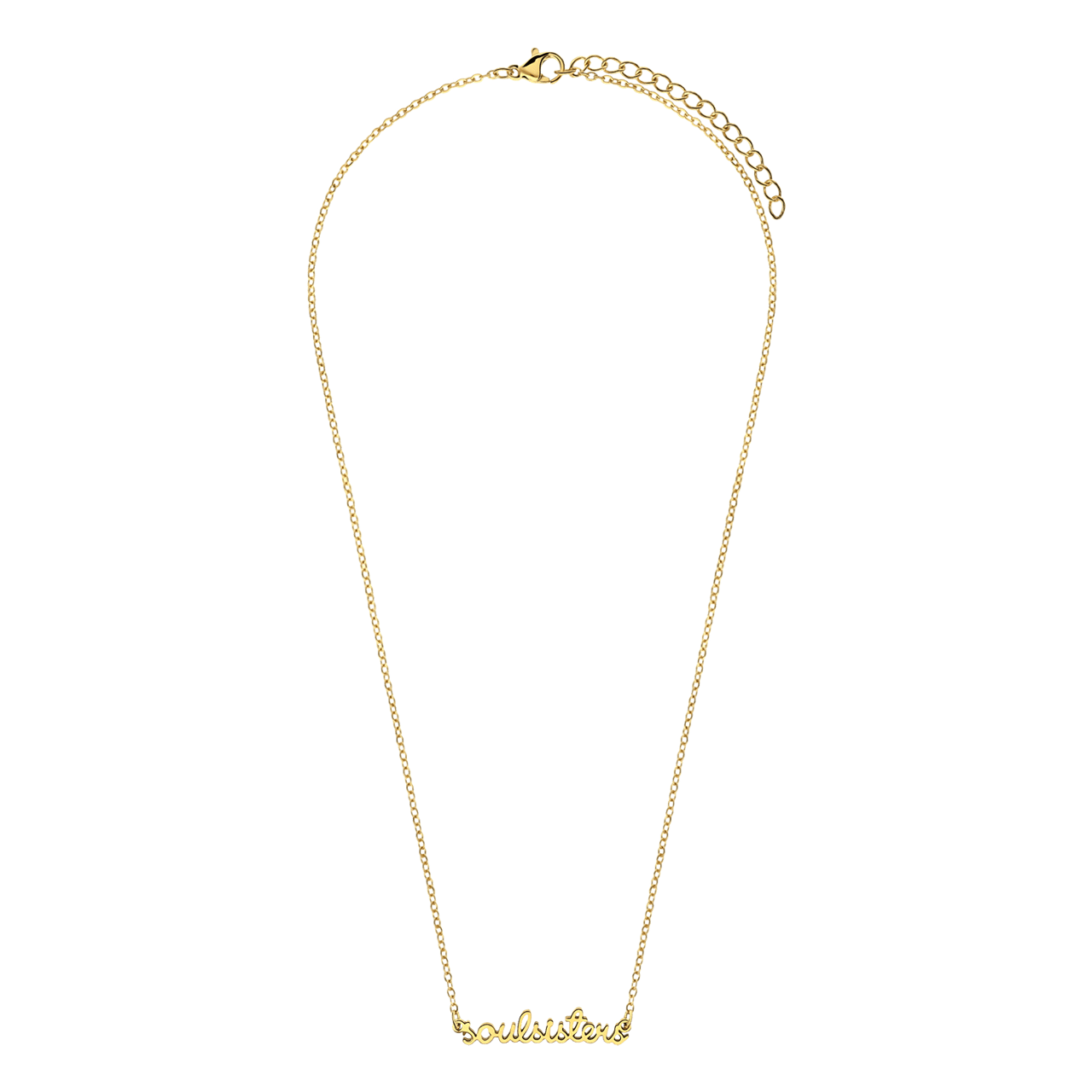 Stainless steel goldplated ketting voor dames