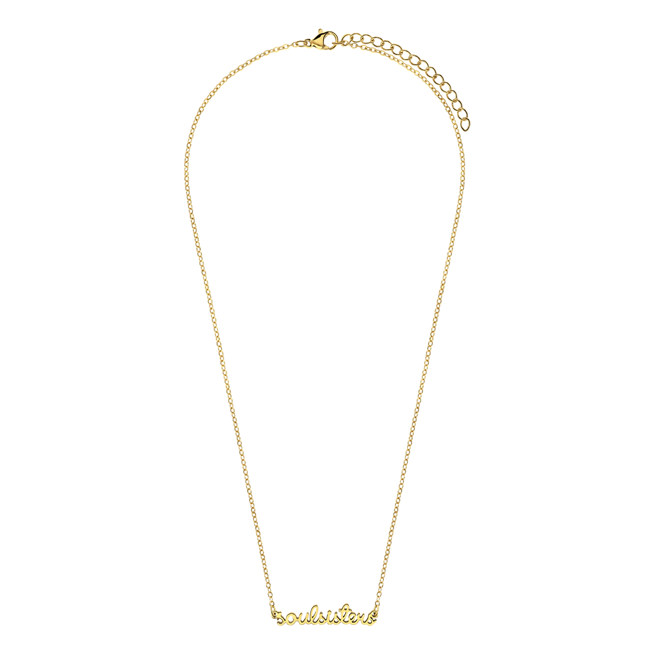 Stalen kettingen staal/goldplated Soul sisters