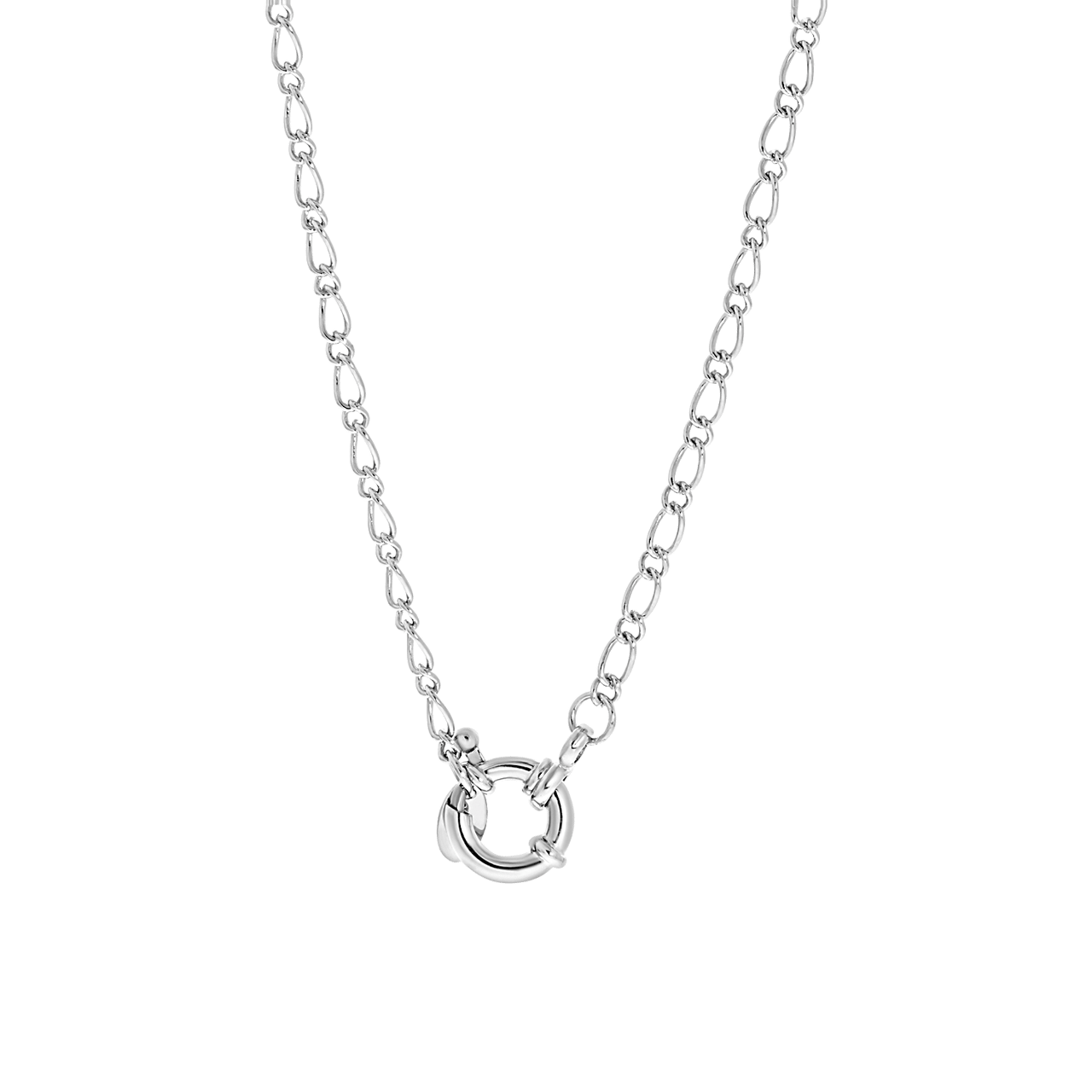 Zilveren ketting figaro Mix&Match