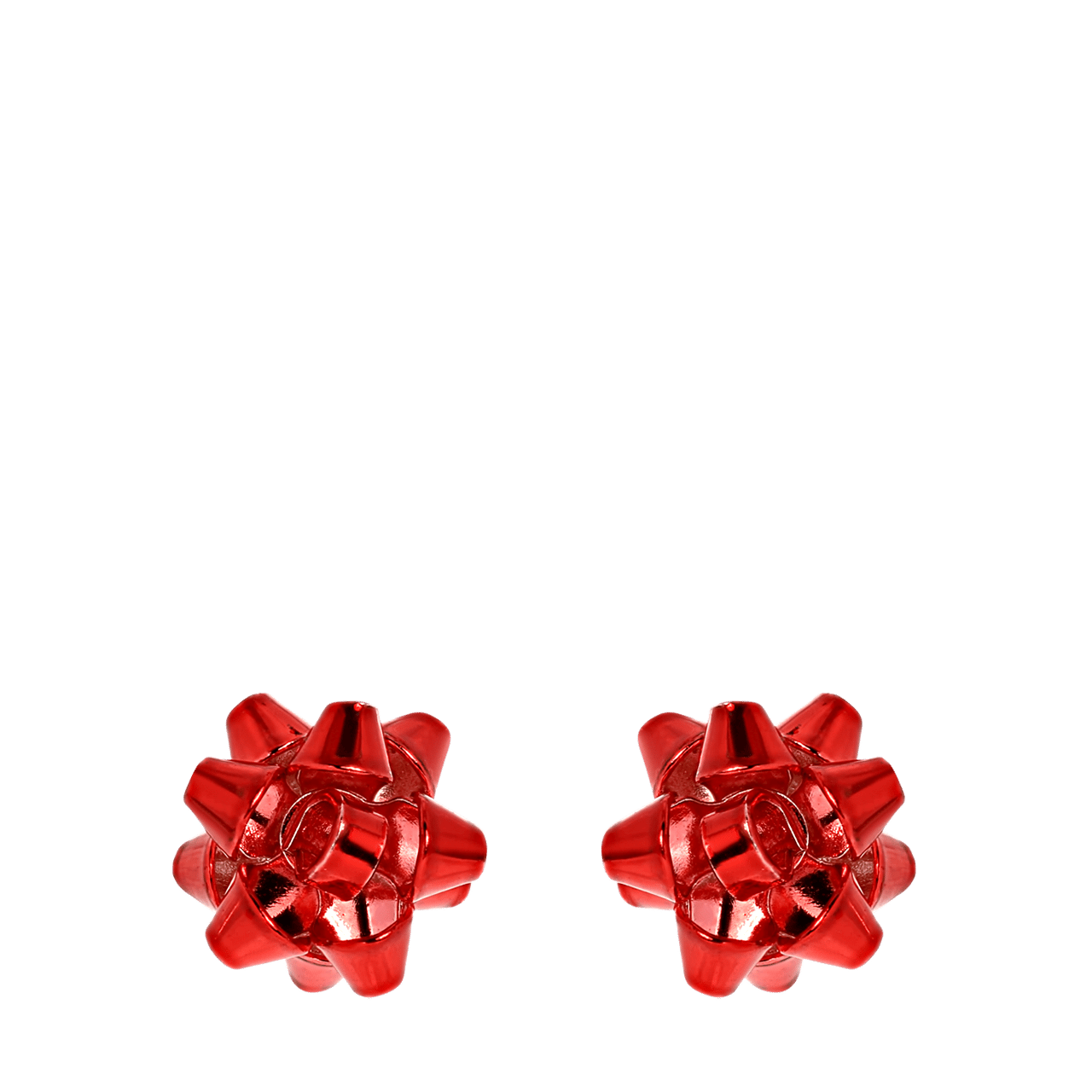 Bijoux-Ohrringe mit Schleifen und Christbaumkugel