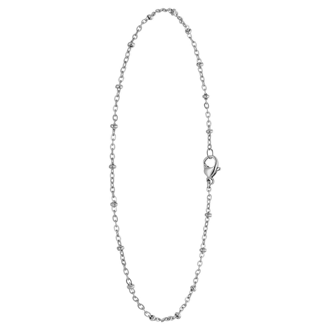 Gerecycled stainless steel enkelband saturn