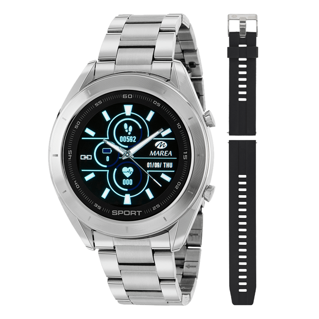Marea Smartwatch mit zusätzlichem Wechselarmband B58004/1