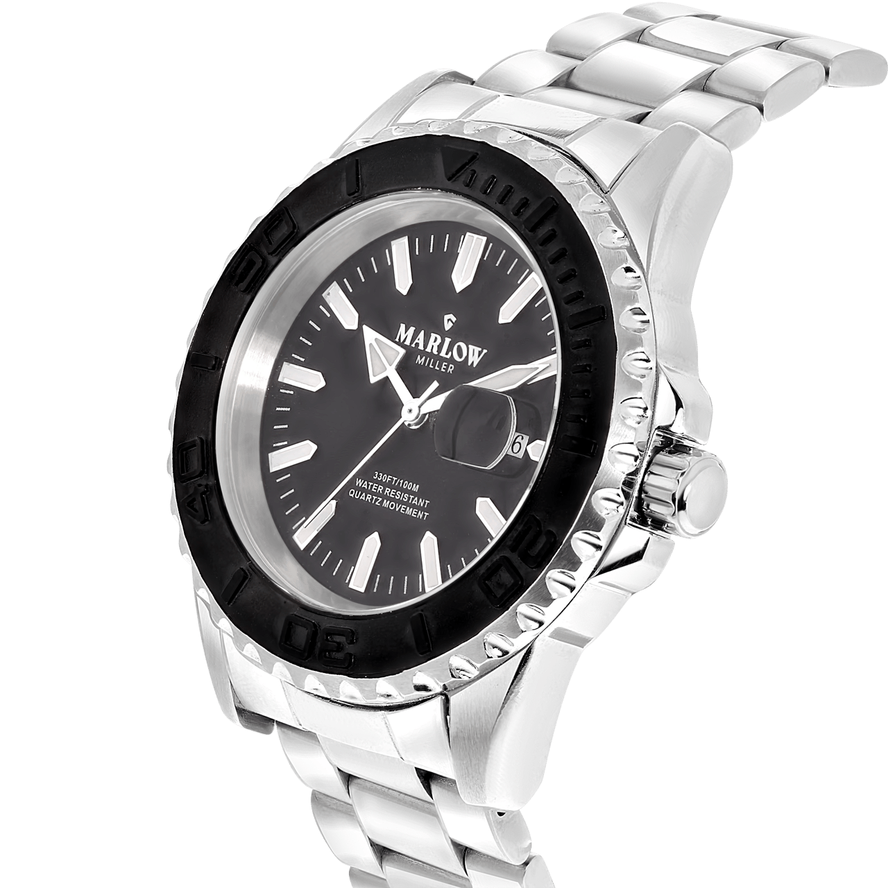 Marlow Miller horloge met stainless steel kast en band