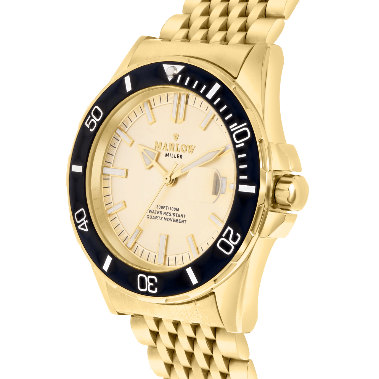 Marlow Miller Armbanduhr mit goldfarbenem Armband