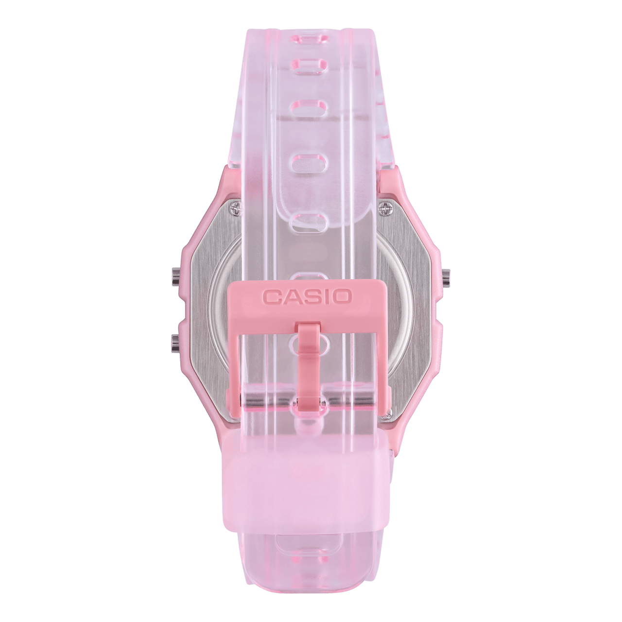 CASIO COLLECTION, rosa, transparent F-91WS-4EF