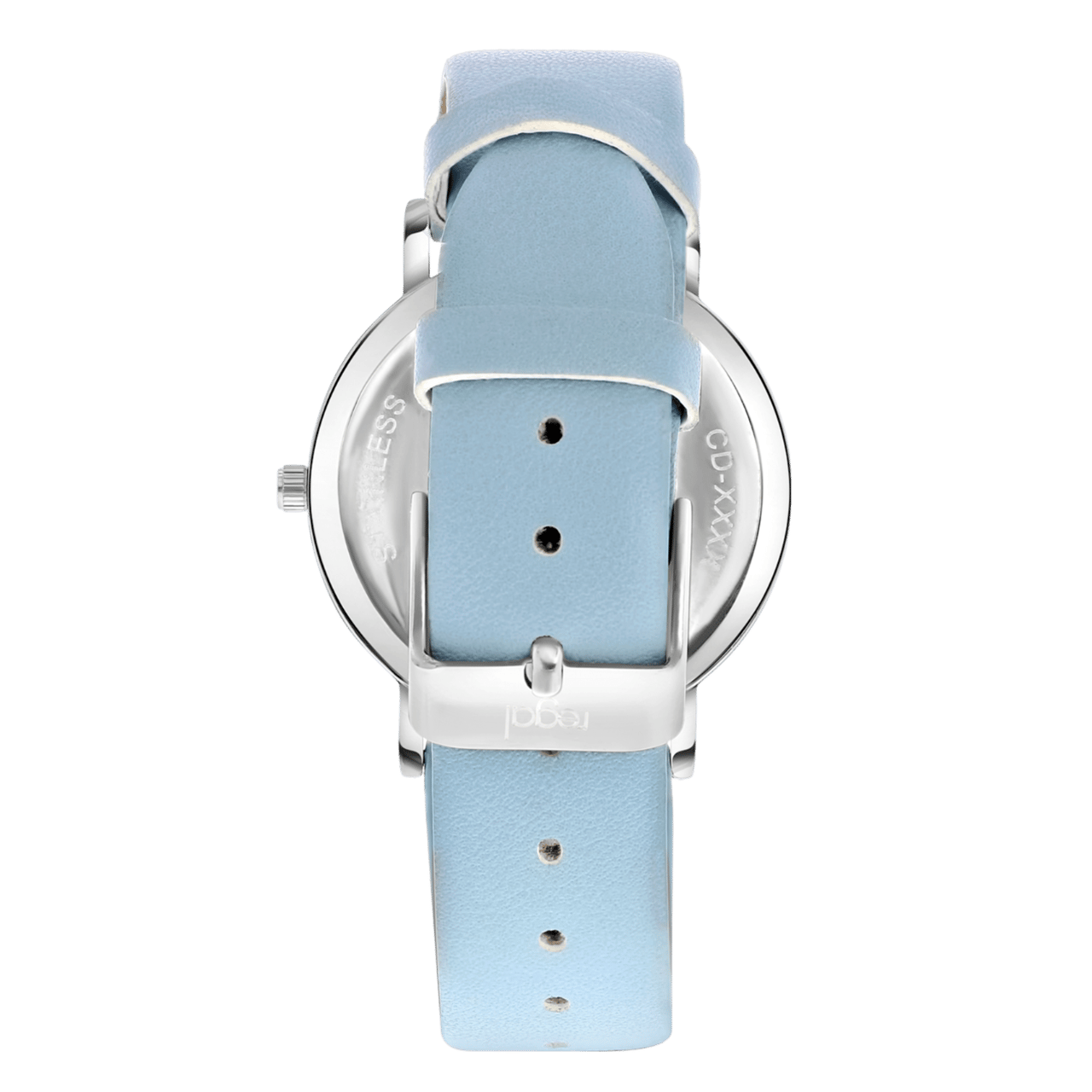 Regal Damenarmbanduhr mit blauem PU-Lederarmband